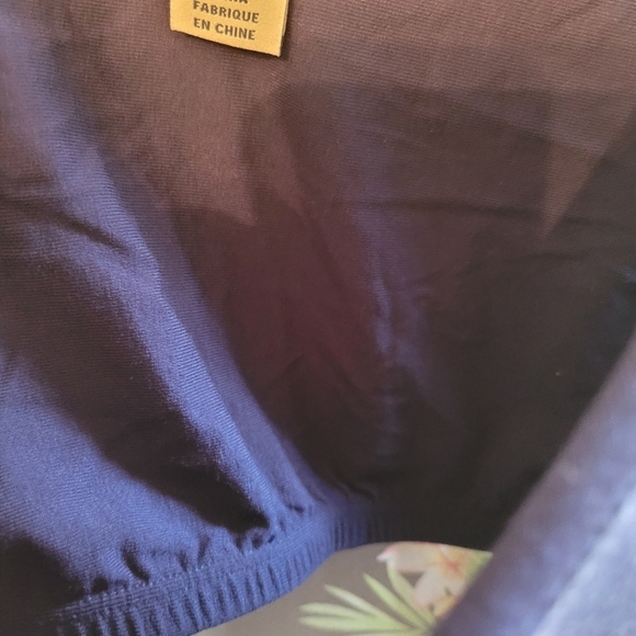 Tommy Bahama Womens Blue Maxi Hawaiian Floral Dress - Medium - Picture 3 of 4